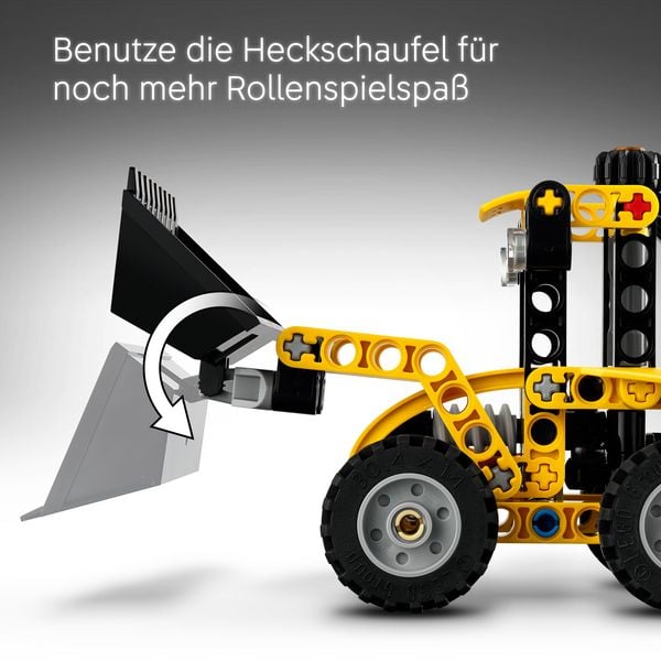 Produktbild: LEGO Technic Baggerlader, Bauspielzeug, Fahrzeug f&uuml;r Kinder 42197