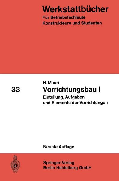 Produktbild: Vorrichtungsbau I