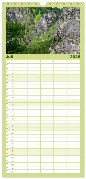 Produktbild: Familienplaner 2026 - Erlebe mit mir das Allg&auml;u mit 5 Spalten (Wandkalender, 21 x 45 cm) CALVENDO