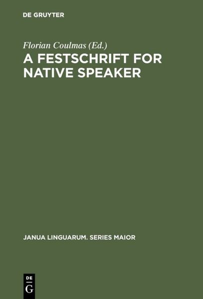 Produktbild: A Festschrift for Native Speaker