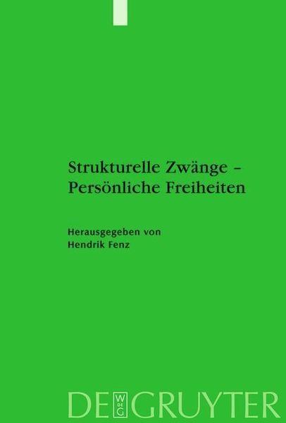Produktbild: Strukturelle Zw&auml;nge - Pers&ouml;nliche Freiheiten