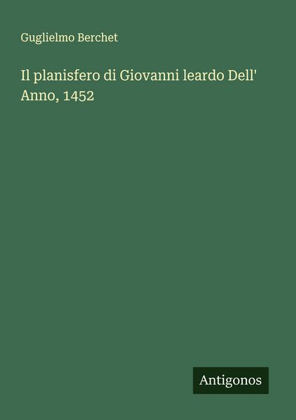 Produktbild: Il planisfero di Giovanni leardo Dell' Anno, 1452