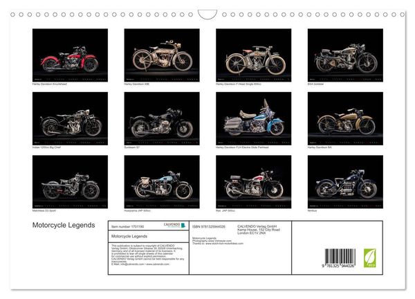 Produktbild: Volmeyer, M: Motorcycle Legends (Wall Calendar 2025 DIN A3 l