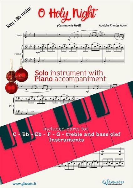 Produktbild: O Holy Night (in Bb) for all instruments and Piano accompaniment