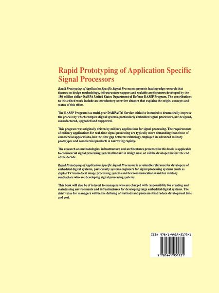Produktbild: Rapid Prototyping of Application Specific Signal Processors
