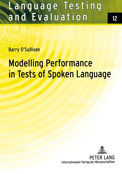 Produktbild: Modelling Performance in Tests of Spoken Language