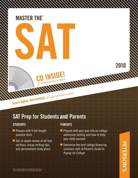 Produktbild: Master the SAT - 2010: CD-ROM Inside; SAT Prep for Students and Parents