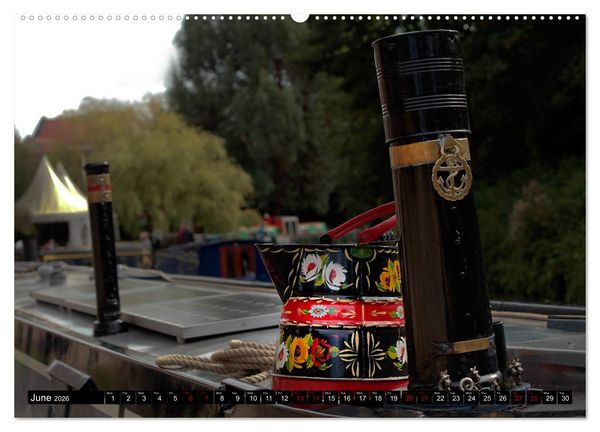 Produktbild: Narrowboats (High Quality Premium Wall Calendar 2026 DIN A2 landscape),CALVENDO 12 Month Wall Calendar