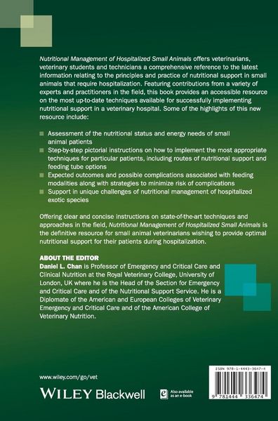 Produktbild: Nutritional Management of Hospitalized Small Animals