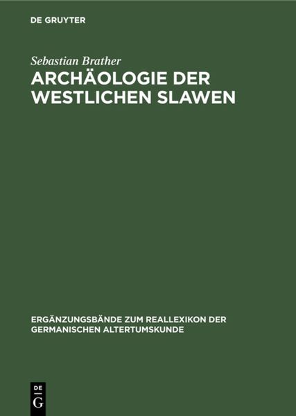 Produktbild: Arch&auml;ologie der westlichen Slawen
