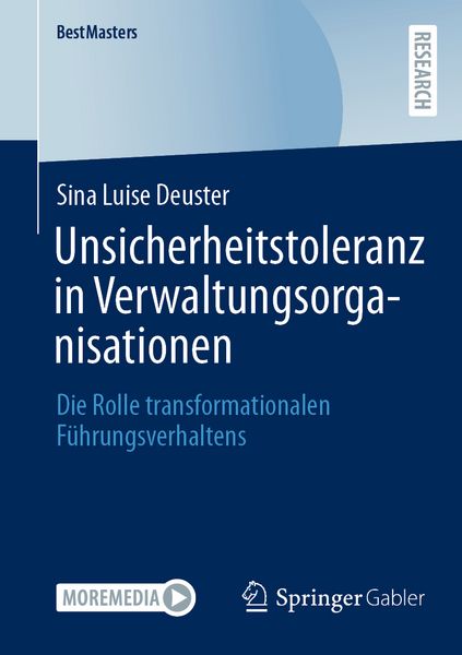Produktbild: Unsicherheitstoleranz in Verwaltungsorganisationen