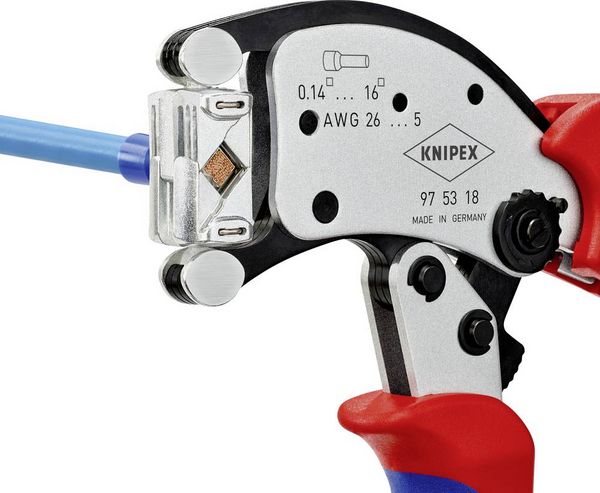 Produktbild: Knipex Twistor16 97 53 18 Crimpzange Aderendh&uuml;lsen 0.14 bis 16mm&sup2;