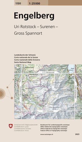 Swisstopo 1 : 25 000 Engelberg, Sonstige von , Swisstopo, 978-3-302-01191-2