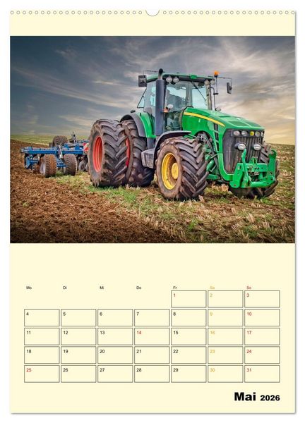 Produktbild: Traktor Giganten (Wandkalender 2026 DIN A2 hoch), CALVENDO Monatskalender