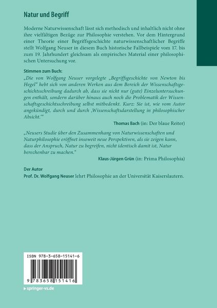 Produktbild: Natur und Begriff