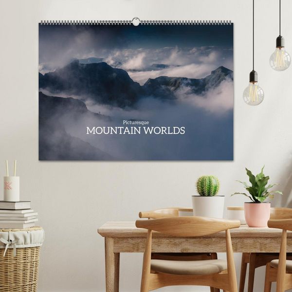 Produktbild: Picturesque Mountain Worlds (Wall Calendar 2026 DIN A2 landscape), CALVENDO 12 Month Wall Calendar