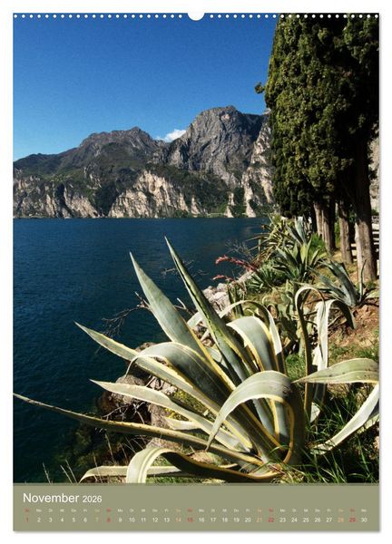 Produktbild: Gardasee - Die sch&ouml;nsten Momente am Gardasee (Wandkalender 2026 DIN A2 hoch), CALVENDO Monatskalender