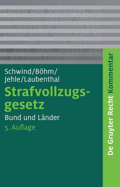 Produktbild: Strafvollzugsgesetz