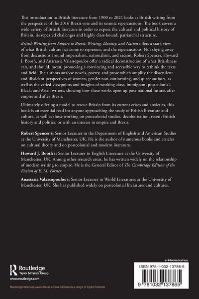 Produktbild: British Writing from Empire to Brexit