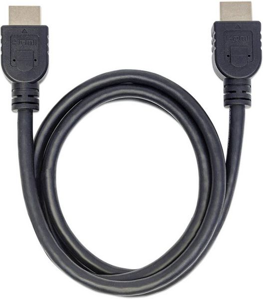 Produktbild: Manhattan HDMI Anschlusskabel HDMI-A Stecker, HDMI-A Stecker 7.50 m Schwarz 353960 4K UHD, UL-zertifiziert HDMI-Kabel