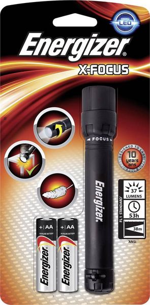 Produktbild: Energizer X-Focus 2AA LED Taschenlampe batteriebetrieben 50lm 100g