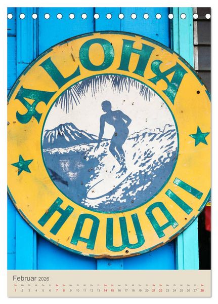 Produktbild: O'ahu - Hawaii, Bilder aus dem S&uuml;dseeparadies (Tischkalender 2026 DIN A5 hoch), CALVENDO Monatskalender