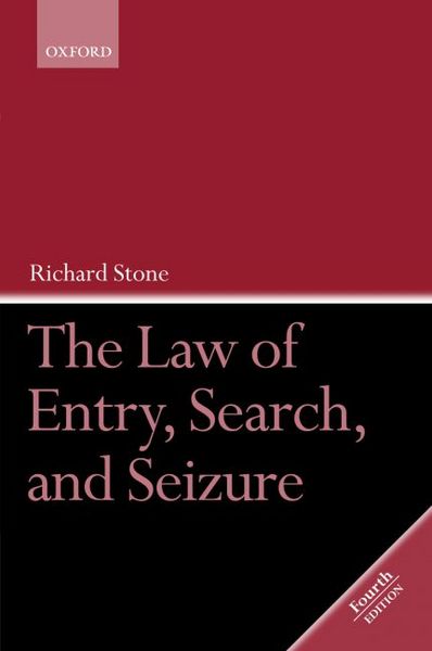 Produktbild: The Law of Entry, Search, and Seizure