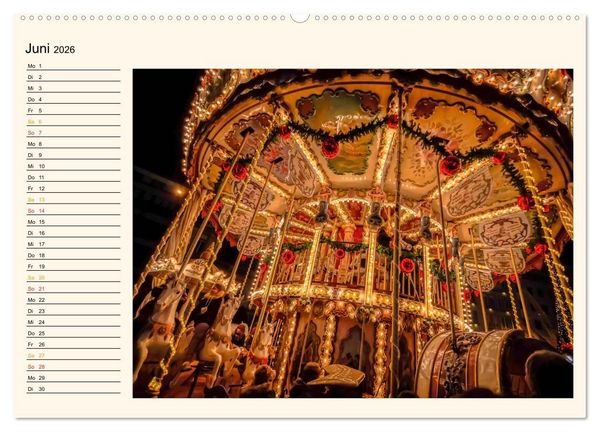 Produktbild: Karussell - Nostalgie (Wandkalender 2026 DIN A2 quer), CALVENDO Monatskalender