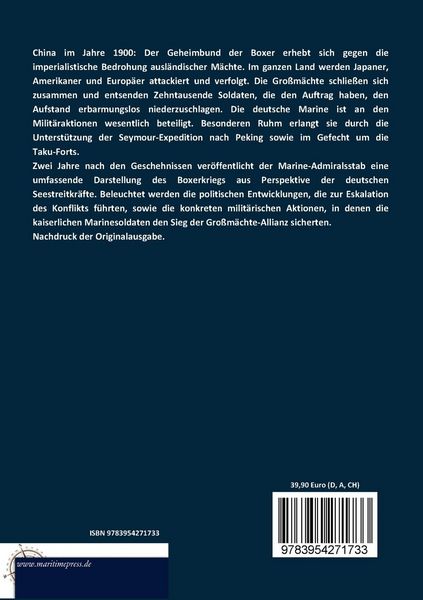 Produktbild: Die kaiserliche Marine w&auml;hrend der Wirren in China 1900-1901