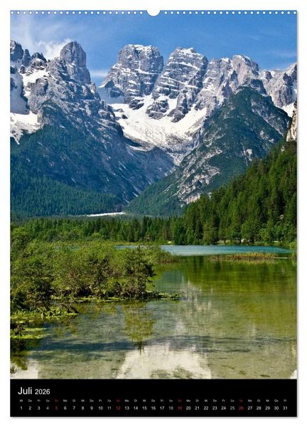 Produktbild: Dolomiten &ndash; Eine Gipfelparade (Wandkalender 2026 DIN A2 hoch), CALVENDO Monatskalender