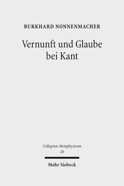 Produktbild: Vernunft und Glaube bei Kant