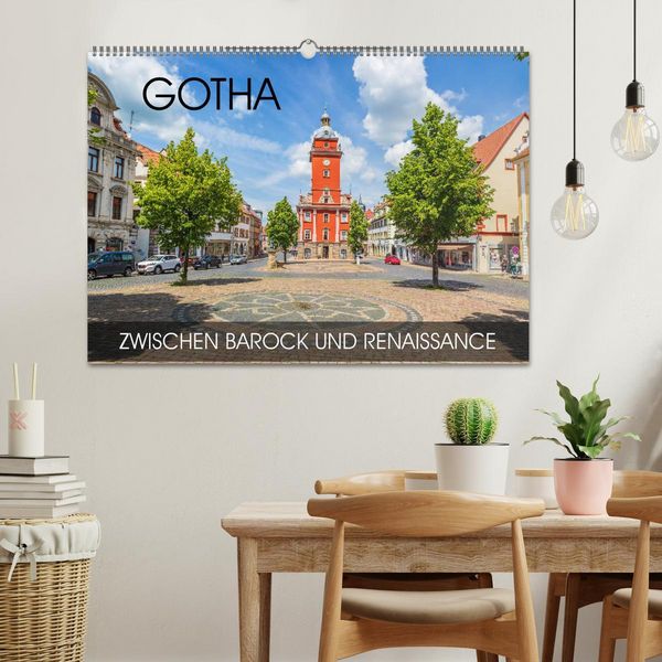 Produktbild: Gotha - zwischen Barock und Renaissance (Wandkalender 2026 DIN A2 quer), CALVENDO Monatskalender