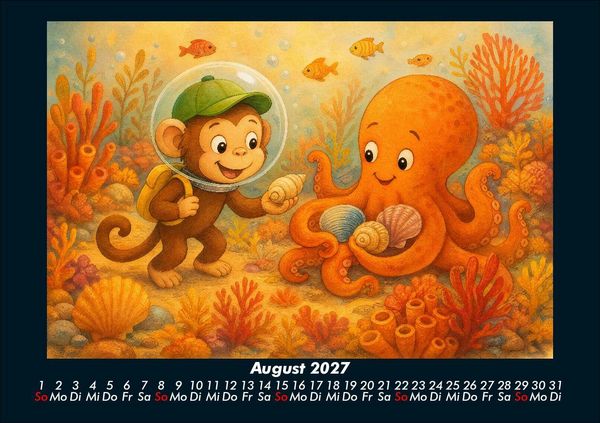 Produktbild: Milos Abenteuer in der Unterwasserwelt 2027 Fotokalender DIN A5