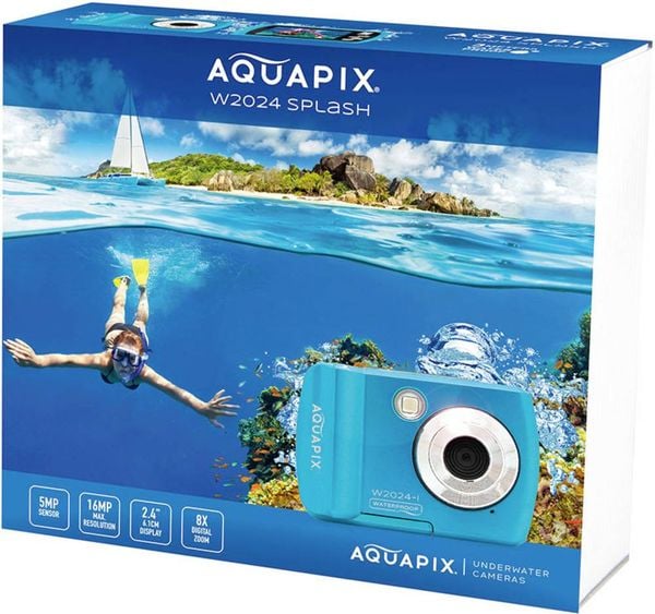 Produktbild: Easypix W2024"Splash" Digitalkamera 16 Megapixel Ice, Blue Unterwasserkamera