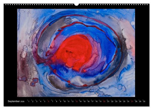 Produktbild: Feinste Aquarelle (hochwertiger Premium Wandkalender 2026 DIN A2 quer), Kunstdruck in Hochglanz
