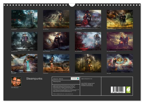 Produktbild: Steampunks (Wandkalender 2026 DIN A3 quer), CALVENDO Monatskalender