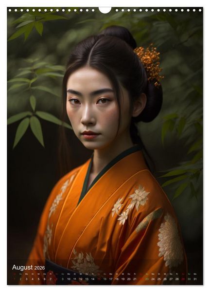 Produktbild: Wundersch&ouml;ne Portraits Japanischer Geishas (Wandkalender 2026 DIN A3 hoch), CALVENDO Monatskalender