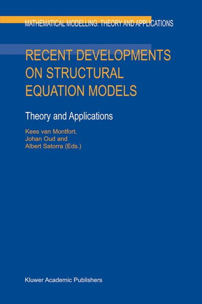 Produktbild: Recent Developments on Structural Equation Models