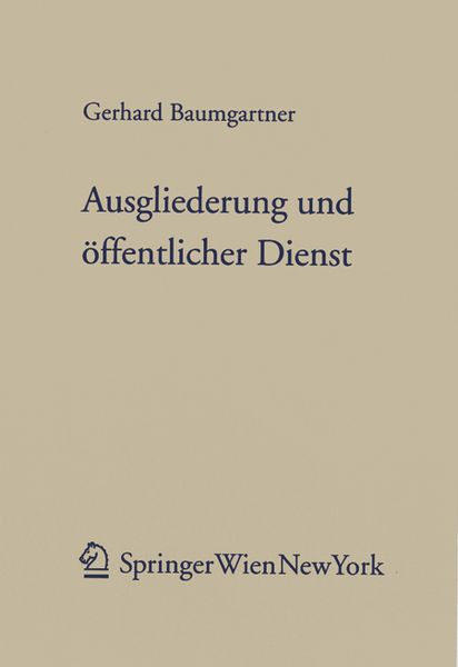 Produktbild: Ausgliederung und &ouml;ffentlicher Dienst