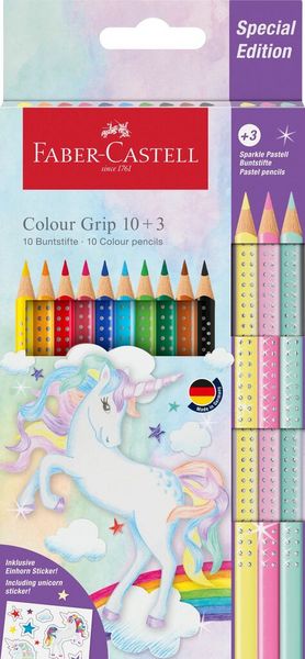 Produktbild: Faber-Castell Buntstifte Colour Grip Einhorn 10+3