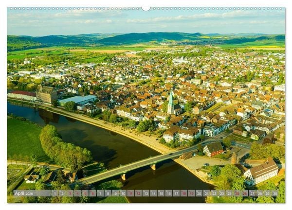 Produktbild: Ein Blick auf Holzminden an der Weser (Wandkalender 2026 DIN A2 quer), CALVENDO Monatskalender