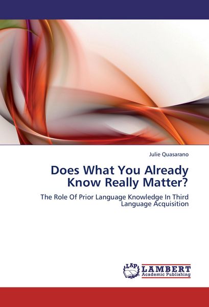 Produktbild: Does What You Already Know Really Matter?