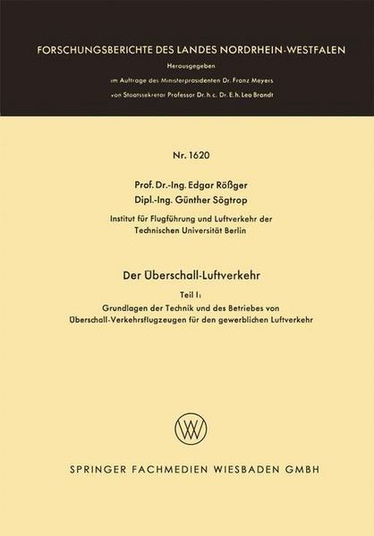 Produktbild: Der &Uuml;berschall-Luftverkehr