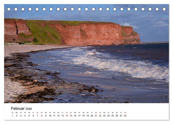 Produktbild: Mitreisekalender 2026 Helgoland (Tischkalender 2026 DIN A5 quer), CALVENDO Monatskalender