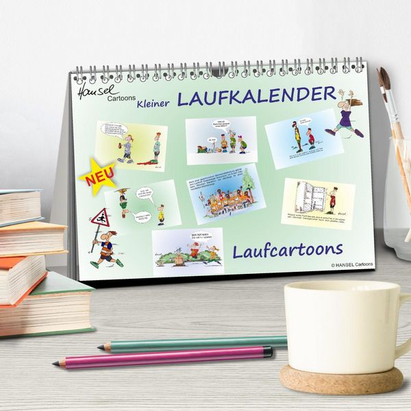 Produktbild: HANSELs kleiner Laufkalender (Tischkalender 2026 DIN A5 quer), CALVENDO Monatskalender