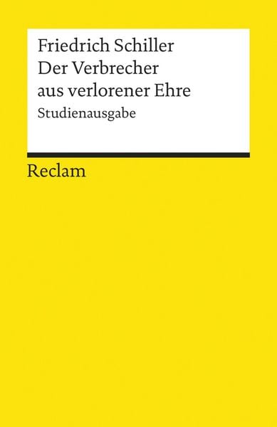 Produktbild: Der Verbrecher aus verlorener Ehre. Studienausgabe