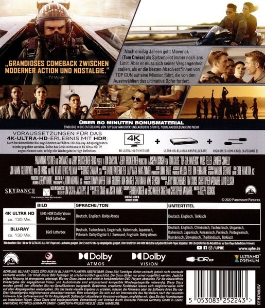 Produktbild: Top Gun Maverick (+ Blu-ray 2D)