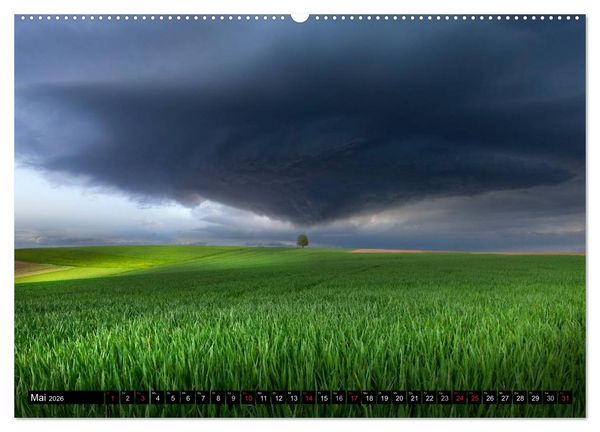 Produktbild: WETTER-LANDSCHAFTEN (hochwertiger Premium Wandkalender 2026 DIN A2 quer), Kunstdruck in Hochglanz