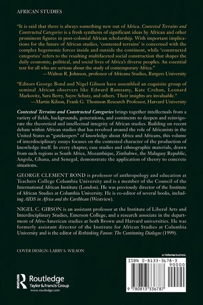 Produktbild: Contested Terrains And Constructed Categories