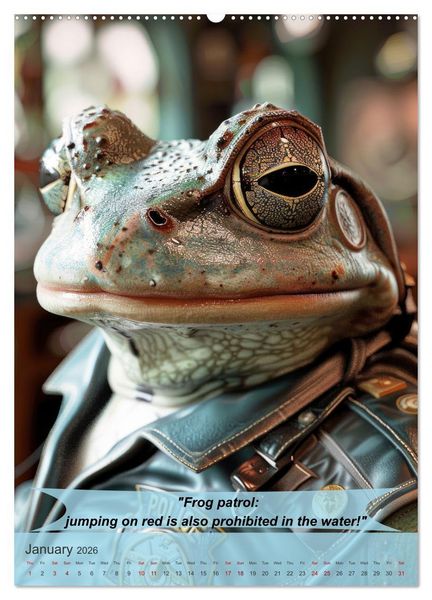 Produktbild: Animalistic and funny police officers (Wall Calendar 2026 DIN A2 portrait), CALVENDO 12 Month Wall Calendar